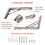 2 Pack 12 inch Folding Shelf Brackets Heavy Duty Stainless Steel Collapsible Shelf Bracket for Table Work Bench, Space Saving DIY Bracket,Max Load: 2