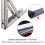 2 Pack 12 inch Folding Shelf Brackets Heavy Duty Stainless Steel Collapsible Shelf Bracket for Table Work Bench, Space Saving DIY Bracket,Max Load: 4