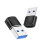 USB 3.0 to Type C Adapter 10Gbps Data Transmission Fast Charging Adapter for  15   Accessories Black 9