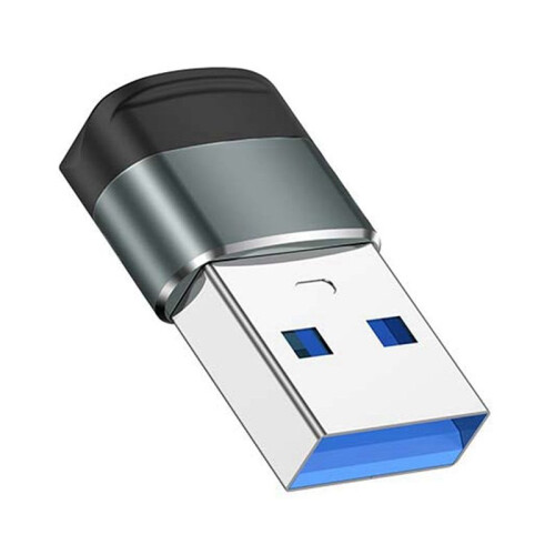 USB 3.0 to Type C Adapter 10Gbps Data Transmission Fast Charging Adapter for  15   Accessories Gray