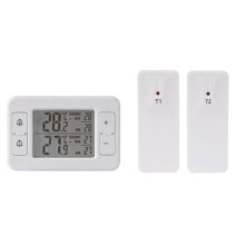 Trådlös Överföringstermometer LCD Digitalt Larm Kylskåp Frys Elektronisk Temperatursensor Inomhus Utomhus
