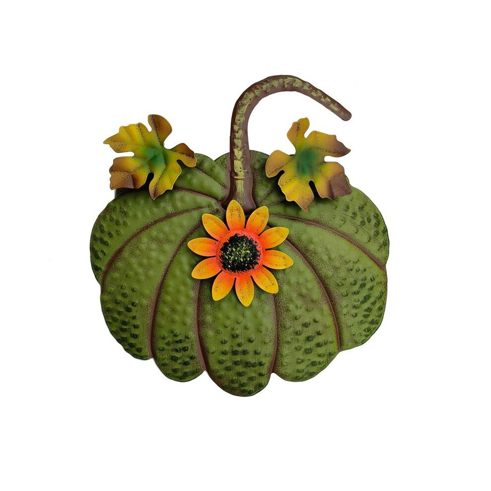 Metal Pumpkin Garden Stake Fall Decor Decorative Rustic Pumpkin Yard Stake Sign Yard Decor Outdoor Thanksgiving ,B Green 6132671362676