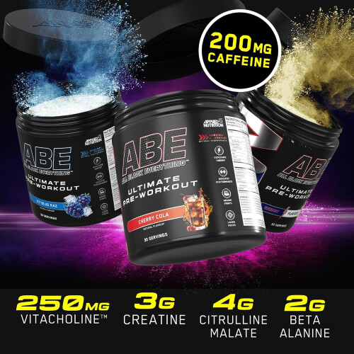 ABE Pre Workout 375g + JUG 2.5 LT Matt Black 2