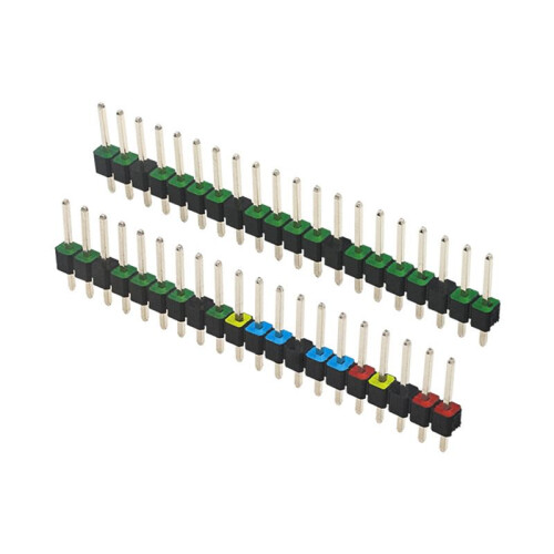 20 Pin GPIO Header Adapter 2.54mm Pitch Double Row Color Pin Header for Raspberry Pi  W Development Board 1
