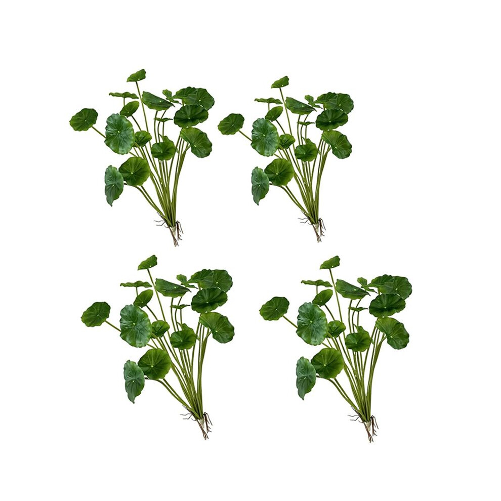 Simulation Of Copper Coin Grass Begonia Leaf Potted Wall Hanging Fake Decoration Simulation Leaves 4712151898400