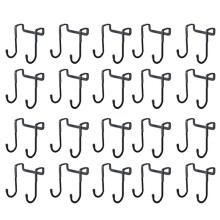 Stainless Steel Hook Punch-Free Double S-Shaped Hook,Kitchen and Bathroom Cabinet Door Clothes & Towel Storage Hanger B