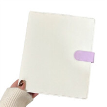 A5-Ordner, Fotokartenhalter, Idol-Fotoalbum, Kartenaufbewahrung, Kawaii-Briefpapier, Weiß & Lila