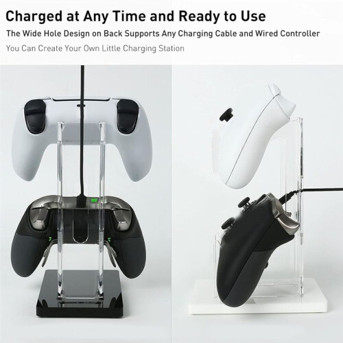 Acrylic Game Console Holder Game Controller Desk Display Stand for PS5 PS4   One/Series X Joystick Bracket A 1