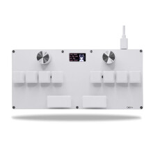 CM51+ OSU Gaming Keyboard White Rapid Trigger Magnetic Switche Keyboard with Knob Screen Copy Paste Shotcut White