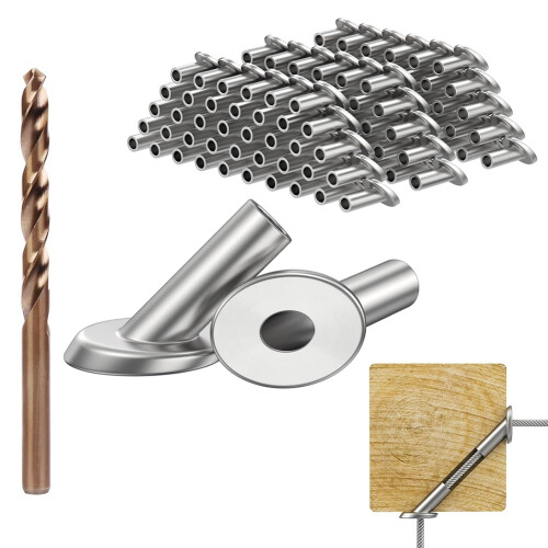 40 Pack Angle Beveled Protector Sleeves, Wood Post Protector Stair Cable Railing 1/8, 45 Degree 1