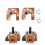2PCS Hall Joystick+Calibration Board for PS5 Gamepad Hall Effect & Hall Joystick Center/Outer Ring Calibration 1