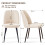 AINPECCA (Beige, 4PCS) Dining Chairs Padded Seat Velvet 2