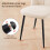 AINPECCA (Beige, 4PCS) Dining Chairs Padded Seat Velvet 3