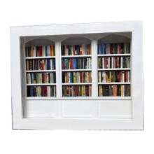 Ornamentos de Estante em Miniatura, Livros, Presentes para Ansiedade, Decoração de Sala de Estar e Escritório, Branco