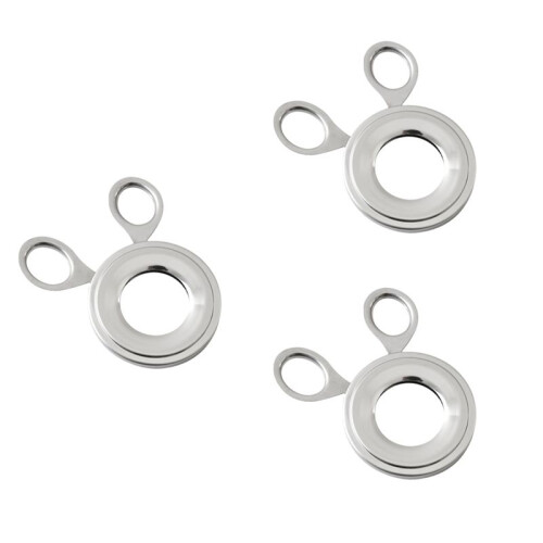 3PCS Stainless Steel Egg Topper Opener Tool Egg Cracker Cutter Topper Egg Cutter Egg Shell Cutter for Boiled Eggs Topper 1