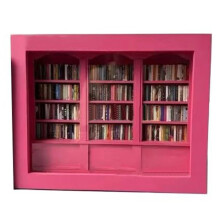 Ornamentos de Estante em Miniatura, Livros, Presentes para Ansiedade, Decoração de Sala de Estar e Escritório Rosa