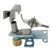 Gas Frying Furnace Accessories Bare Fire Fire Component with Ignition Needle Bracket, Fire Heads Long Fire Accessories