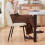 AINPECCA (Beige, 4PCS) Dining Chairs Padded Seat Velvet 5