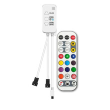 TUYA Addressable Controller with 24Keys Remote Control for RGBIC Smartlife RGBIC LED Strip Controller Chase Effect,B