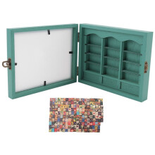 Ornamentos de Estante em Miniatura, Livros, Presentes para Ansiedade, Decoração de Sala de Estar e Escritório Verde