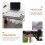 2 Pièces Support Pliable Clavier D'Ordinateur Support D'Extension de Bureau Support de Bras de Clavier Support de Bureau Pliant pour Moniteur 6