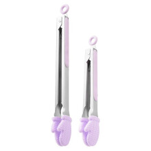 Presilhas para Pão e Alimentos para Churrasco, Clipes para Bife Estendidos, Antiescaldantes, Alta Temperatura, Ferramentas para Churrasco, Roxo
