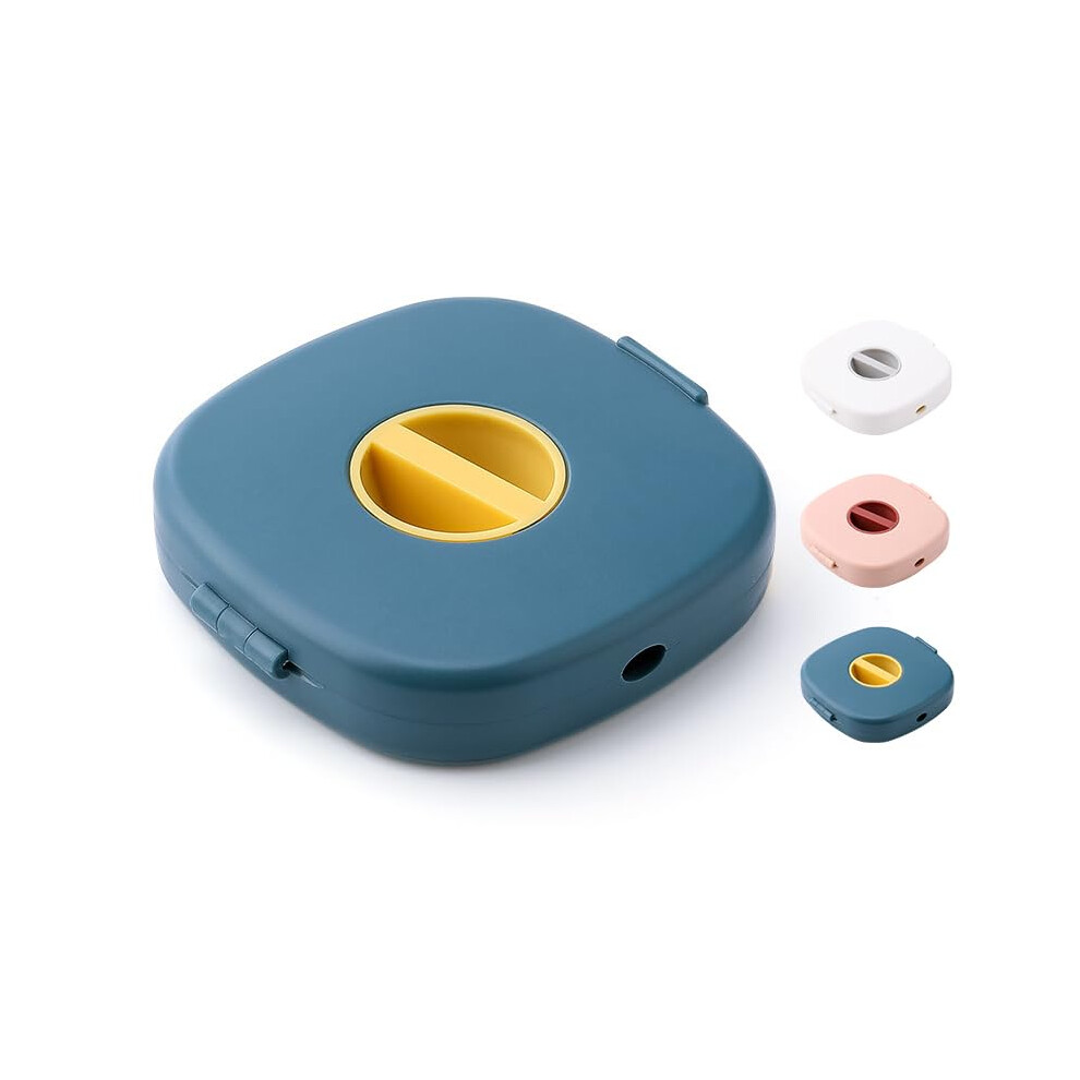 2 In 1 Cable Organizer With Phone Stand, Compact Travel Winder For Charging And Earphone Cables, Blue 9001264031916