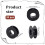 20pcs Empty Spools, 2.1x0.7 Inch Plastic Thread Spools Ribbon Spools Black  Spools Wire Spool Weaving Bobbins 7