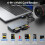 New 6-in-1 CFexpress Type A Card Reader USB3.2 Multi-Card Simultaneous Reading 10GBps /TF/CF/XD/MS/CFe-A Card Reader 4