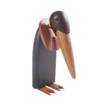 Pinguim-Imperador de Madeira Maciça Nórdica de Alta Qualidade, Presente de Aniversário de Madeira, Artesanato em Madeira, Pequenas Lembranças,
