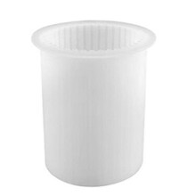 Gör-Det-Själv-Ljushållare Gör Aromaterapi Ljusform Ljus Handgjord Silikonform [Stor] Cylindrisk Randig Ljusform