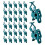 100 Pack Adjustable Quick Mount for E12,E17 Lights,Shingle and Gutter Installation Outdoor Christmas Light Clips 1