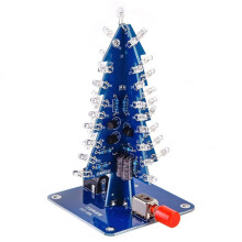 DIY Christmas Tree Kits Colorful RGB LED Christmas Tree Electronic Science Assemble Kit for Christmas Trees DIY A