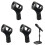 4pcs Adjustable Microphone Clip Set for Stand, Universal Mic Holder for Wireless Handheld Mics 1