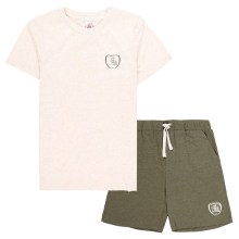 (4-5 Years) Barnley Kid's Pyjamas Football Logo Shorts And Top - New