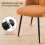 AINPECCA (Orange, 2PCS)Velvet Dining Chairs Padded seat 4