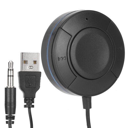 Φορητός δέκτης Bluetooth για αυτοκίνητο, ασύρματος προσαρμογέας ήχου Hands-Free με AUX3.5mm 2