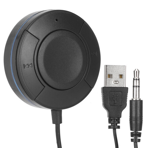 Φορητός δέκτης Bluetooth για αυτοκίνητο, ασύρματος προσαρμογέας ήχου Hands-Free με AUX3.5mm 1