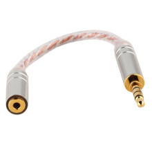 Adattatore audio per cuffie per smartphone, jack stereo placcato oro con connettore interamente in metallo, convertitore con supporto funzione