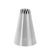 Large Open Piping Tip 4B Stainless Steel for Cupcakes Cakes Cookies RustResistant Precise Control