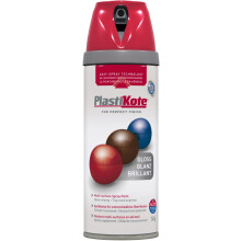 Plasti-Kote PKT21107 Twist & Spray Gloss Bright Red 400ml