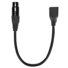 Fleksibel PVC-kappe XLR til RJ45 forlengelseskabel DMX-kabel for signaloverføring Plug and Play Vrilåsdesign Flammehemmende oksygenfritt kobber