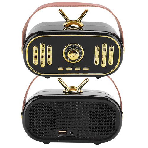 Ασύρματο ηχείο Bluetooth με ραδιόφωνο και vintage στυλ, πολλαπλών λειτουργιών, 1