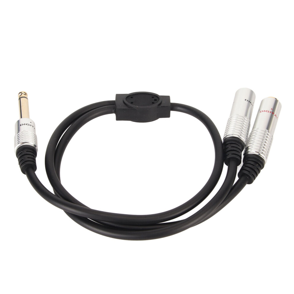 6.35Mm Male Plug To Dual 6.35Mm Female Port Adapter For Audio Professionals,Dual Channel Headphone Splitter Cable, Good Sound, Good Sound, Good Sound 9420858950264