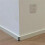10PC Skiffers Baseboard Corner Protectors,Solid Brass Skirting Board Protectors,Baseboard Corner Protectors Black 6