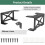Adjustable Secure Rack Gaming Console Organizers Under Desk Desktop PC Bracket Storage Holder for Game Systems 6