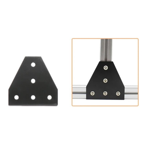 T Shape Corner Angle Bracket for 2020 Aluminum Profile 5 Hole Joining Board Plate, Ideal for 3D Printer 1