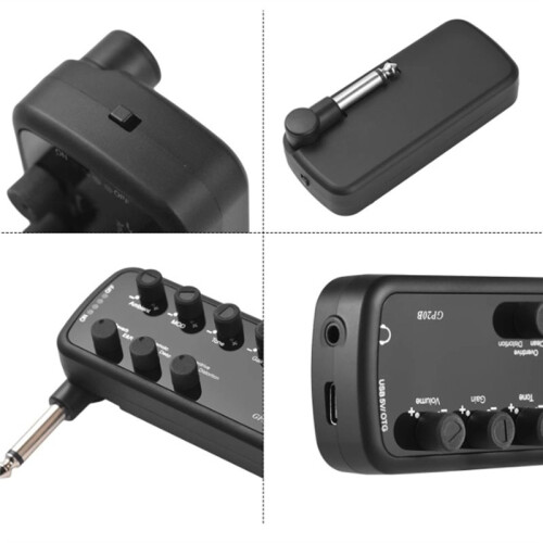 Basförstärkare  Amp Bärbar Hörlurar Basförstärkare Plug och  för Elgitarrförstärkare 2