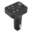 Car FM Transmitter Bluetooth Adapter,Hands-Free Siri Google Assistant with Volume Control and Power Off Restart for iPhone Samsung Huawei Android 2