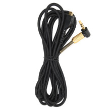 Headset Cable With Mic And Volume Control For Sennheiser HD5 Series,Braided Gold Plated 2 Meter Replacement Cable Stereo Sound Twisted Pair Design